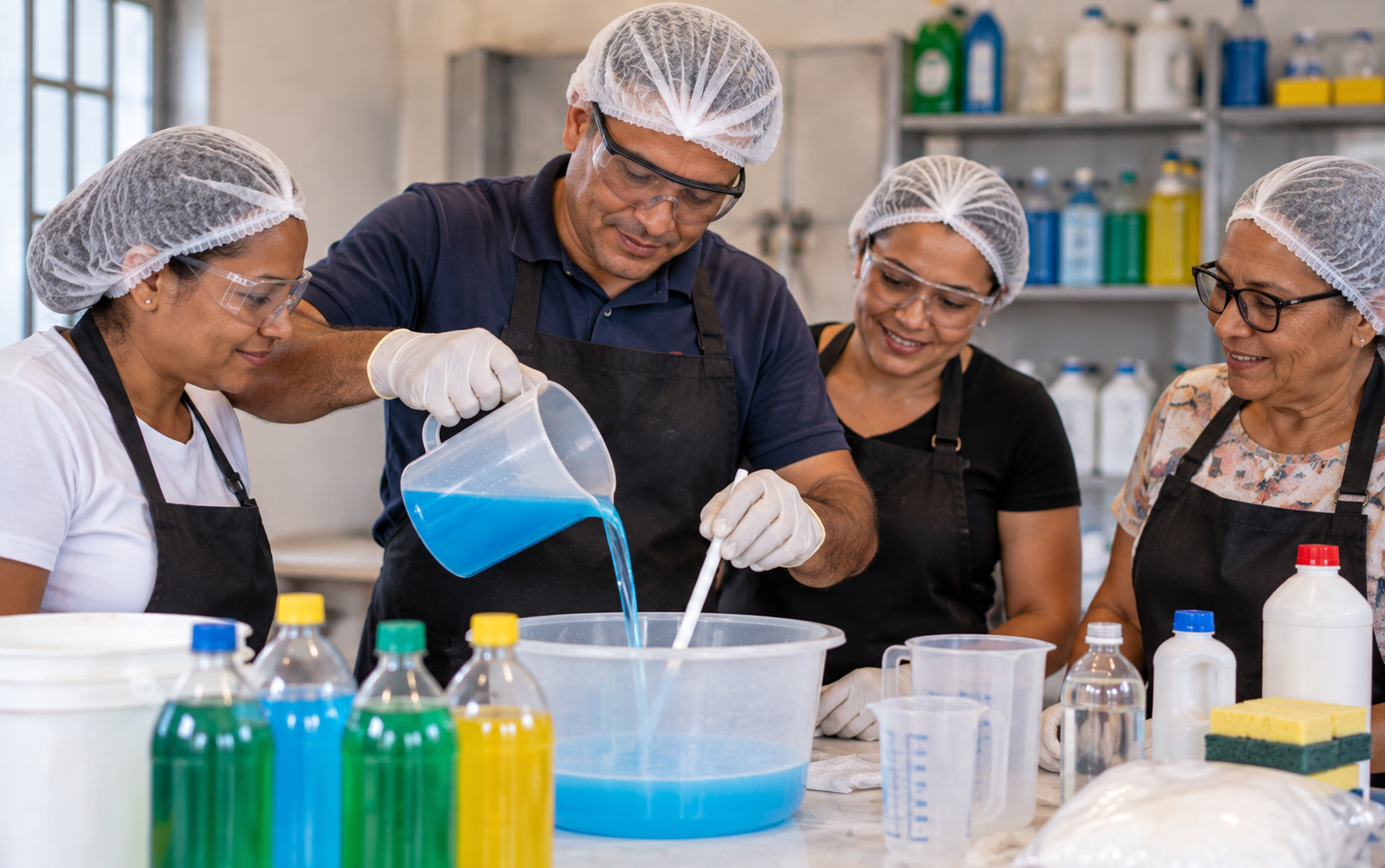 Oficina Fabricação de Produtos de Limpeza